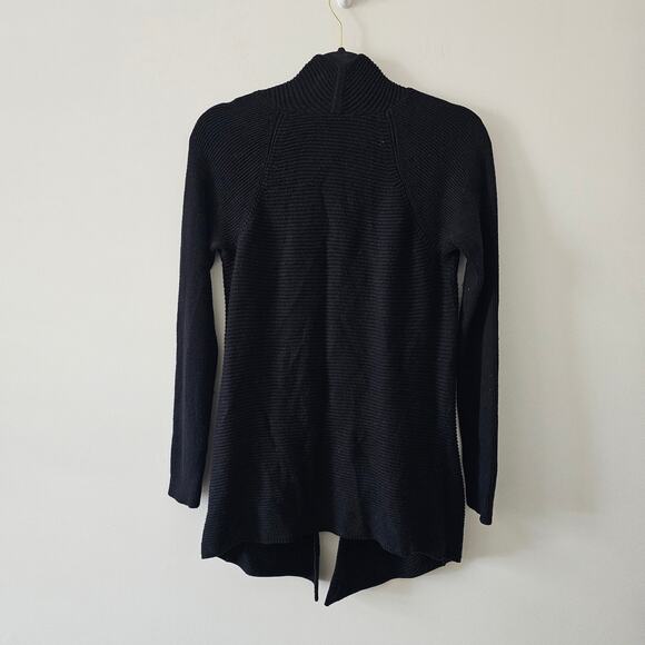 ETCETERA Black Open Front Cardigan Size M - Picture 2 of 5